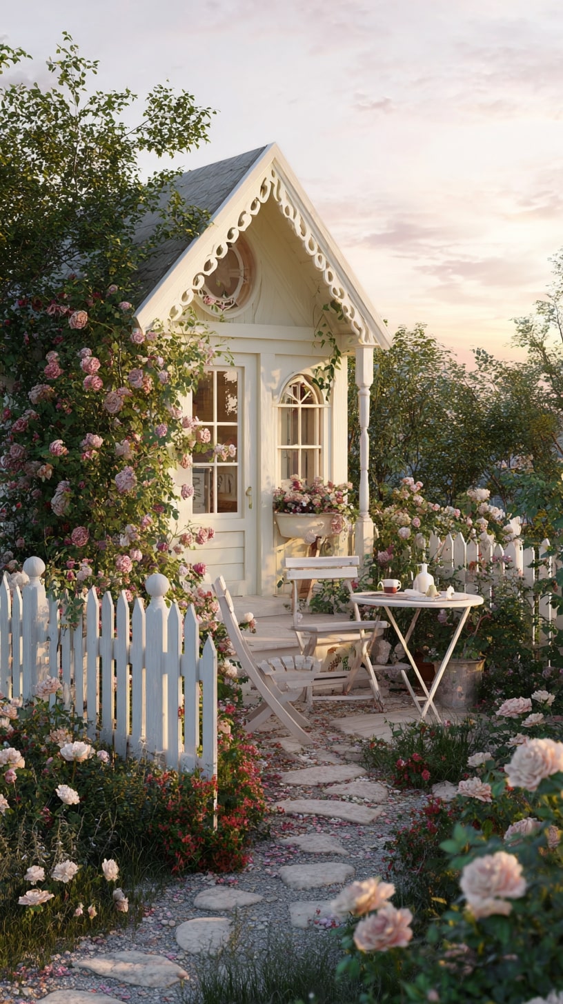 3. Small Patio Rose Garden
