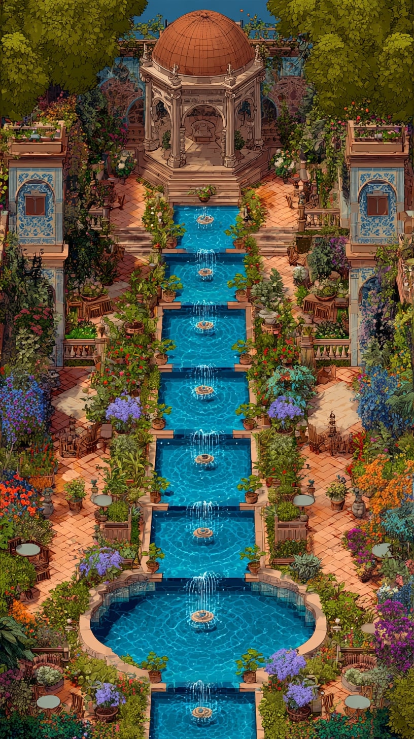 4. Add a Water Feature for a Soothing Sound