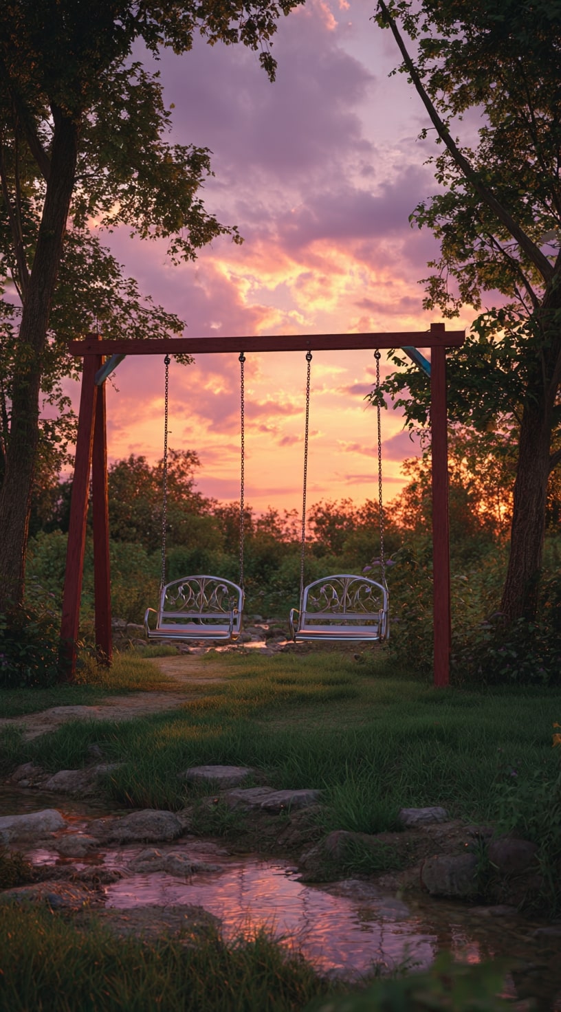 4. Minimalist Single Swing Post