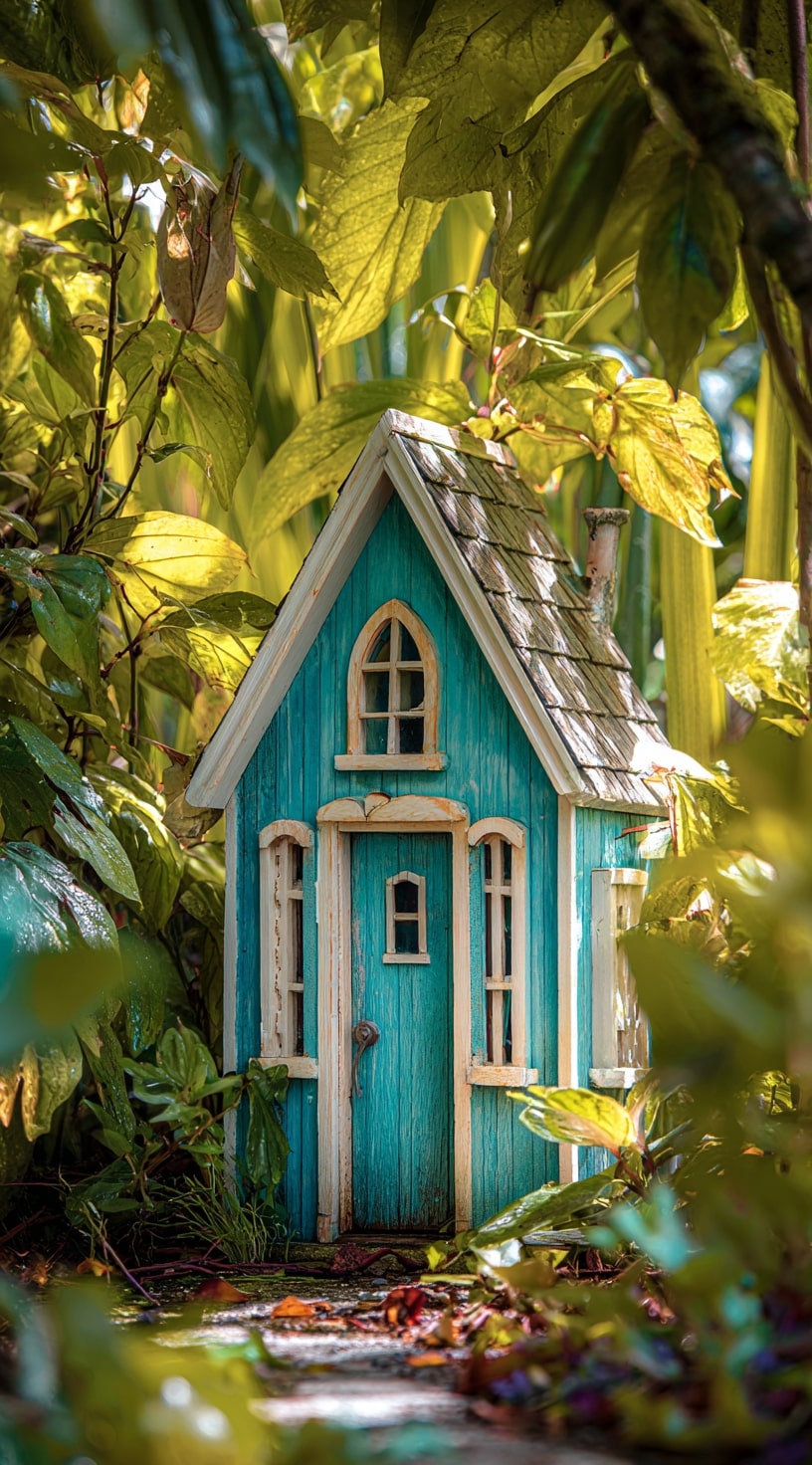 4. Treehouse-Style Playhouse
