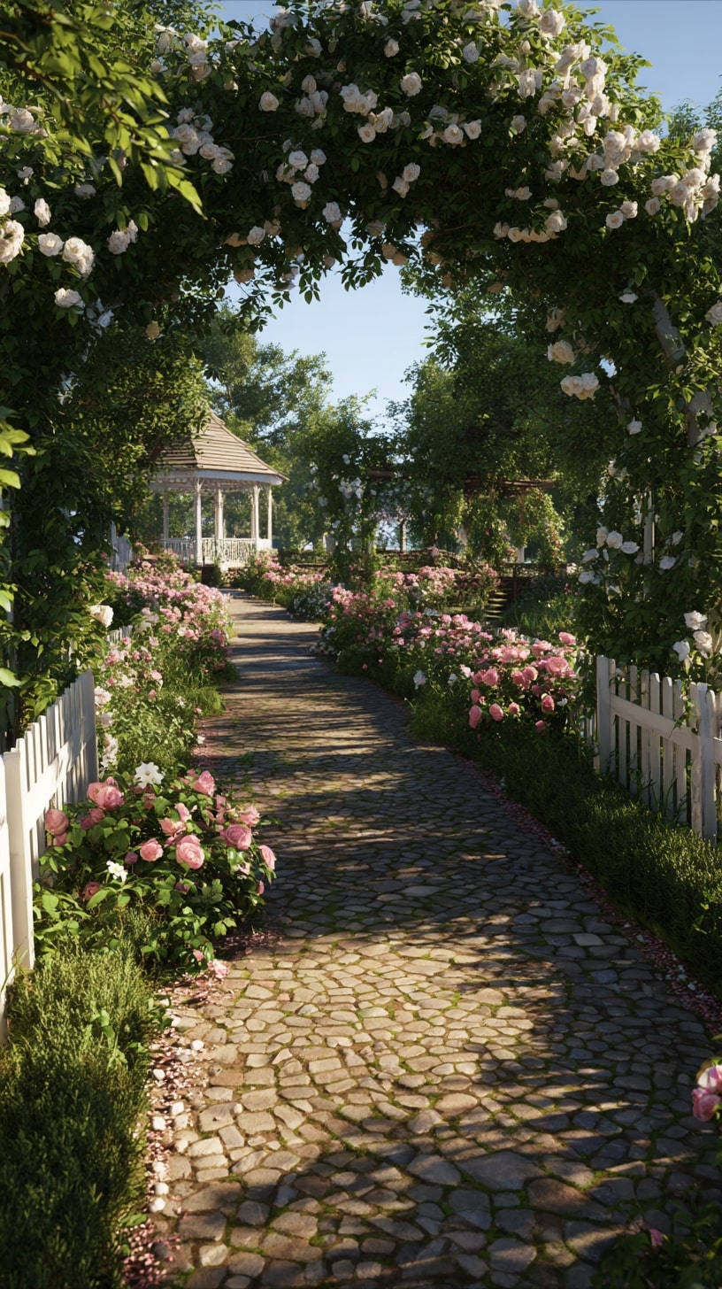 4. Wild and Natural Rose Border