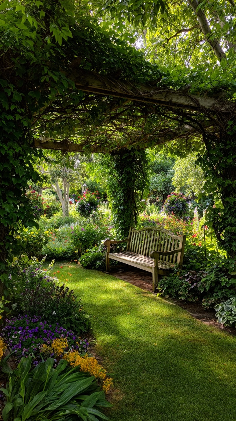 6. Use Climbing Plants to Add Height