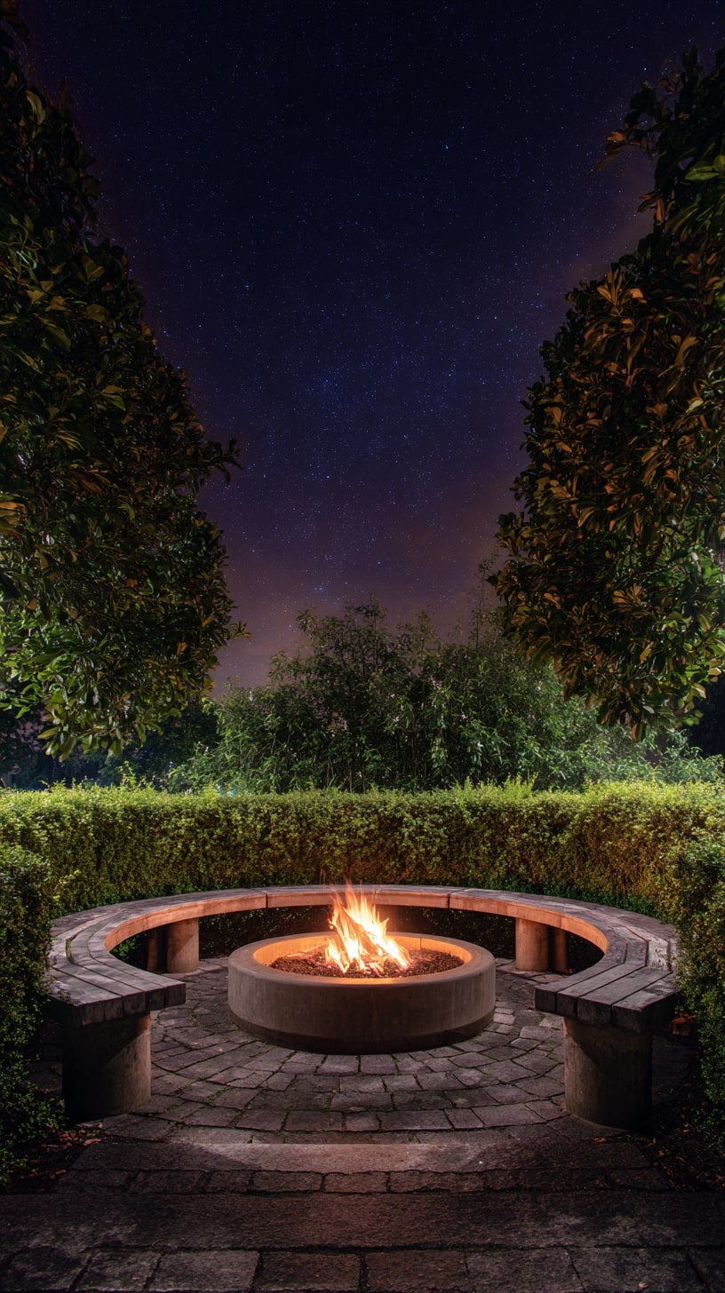7. Use a Fire Table for a Modern and Multi-Functional Look
