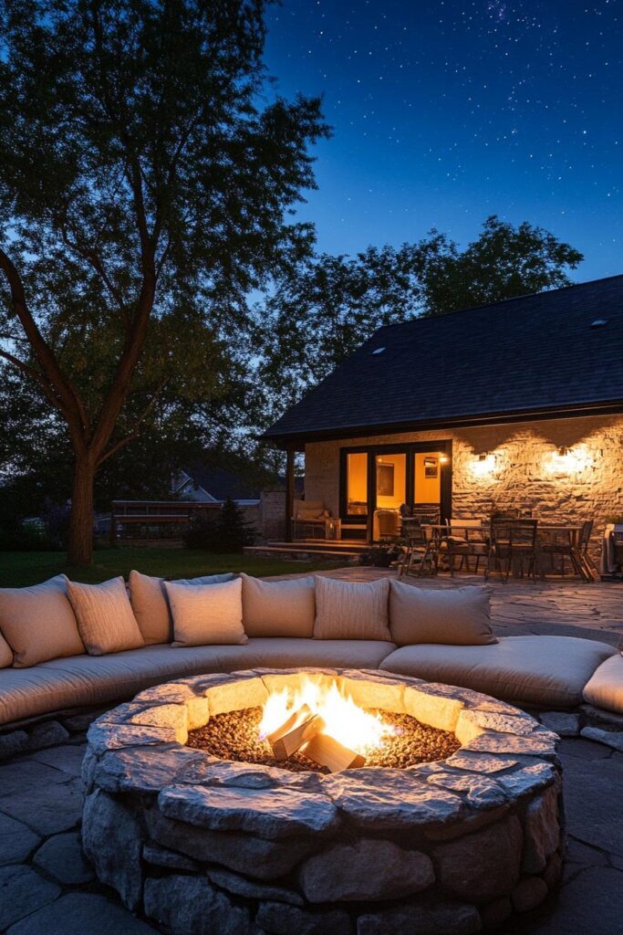 Fire Pit Seating Area