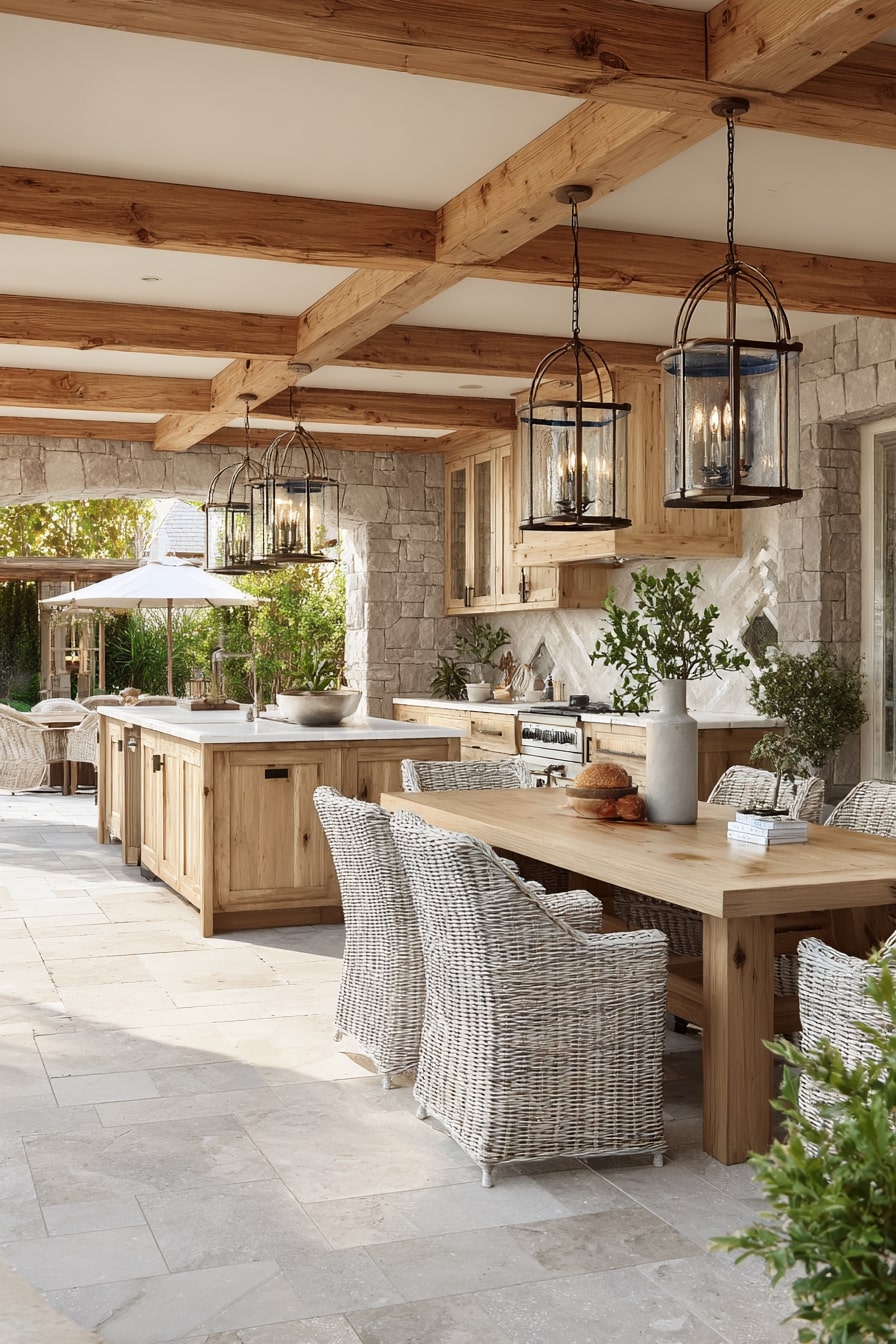 8. Pavilion with Outdoor Kitchen for Alfresco Dining