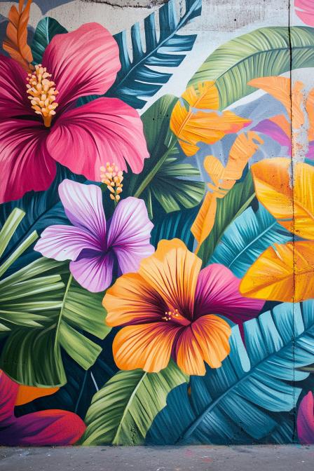 Hand-painted Outdoor Mural