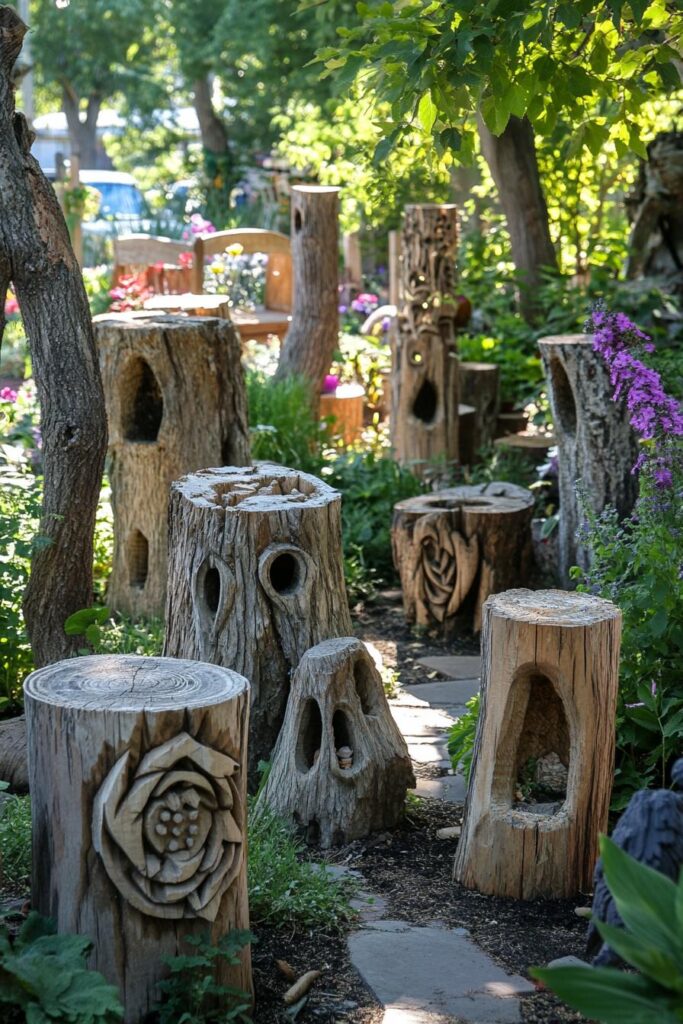 Tree Stump Sculpture Garden