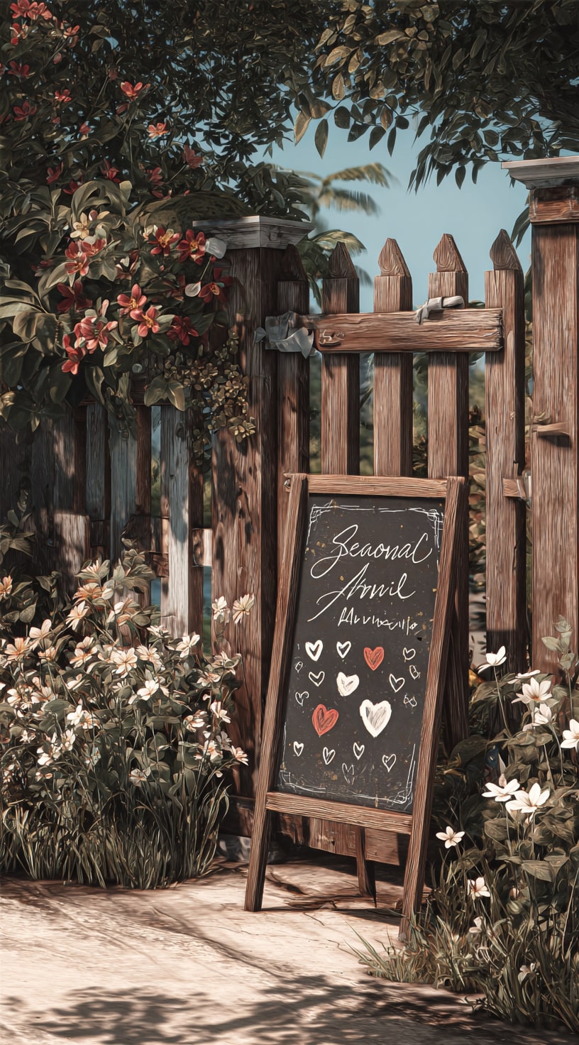 9. Outdoor Chalkboard Wall