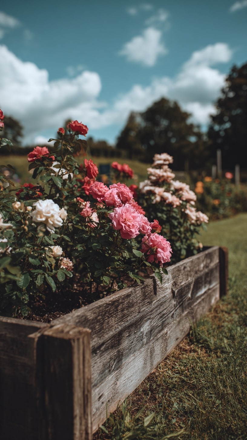 9. Raised Rose Beds
