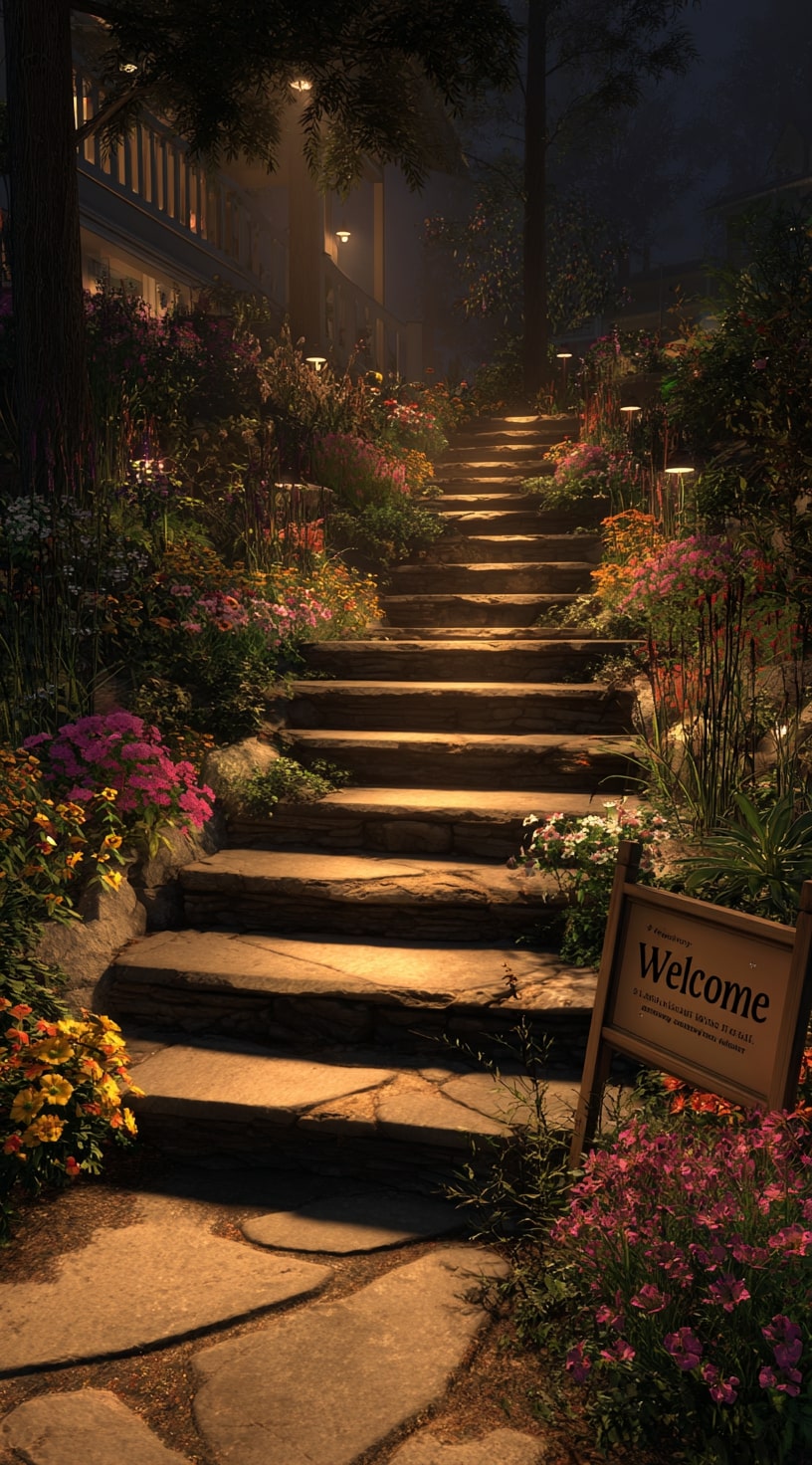 Accent Spotlights from Landscaping