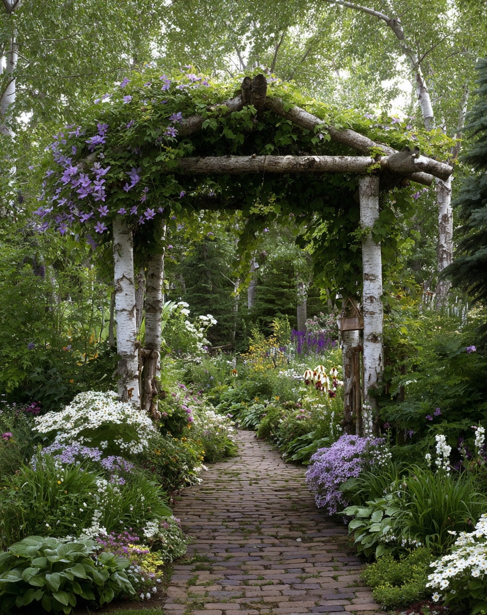 Birch arbor