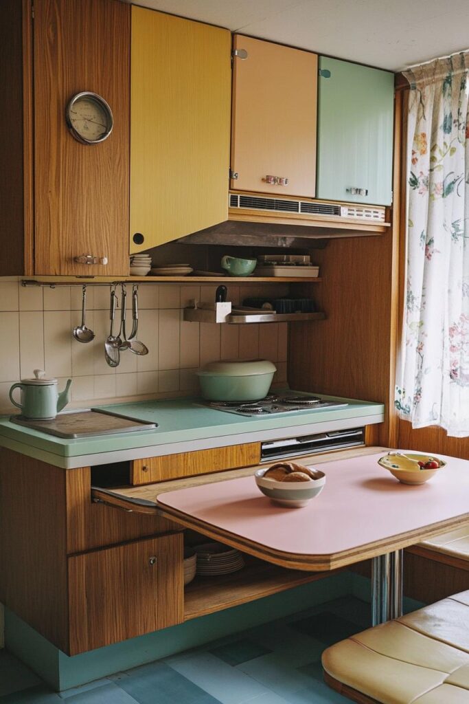 Built-in Breadbox + Fold-out Table