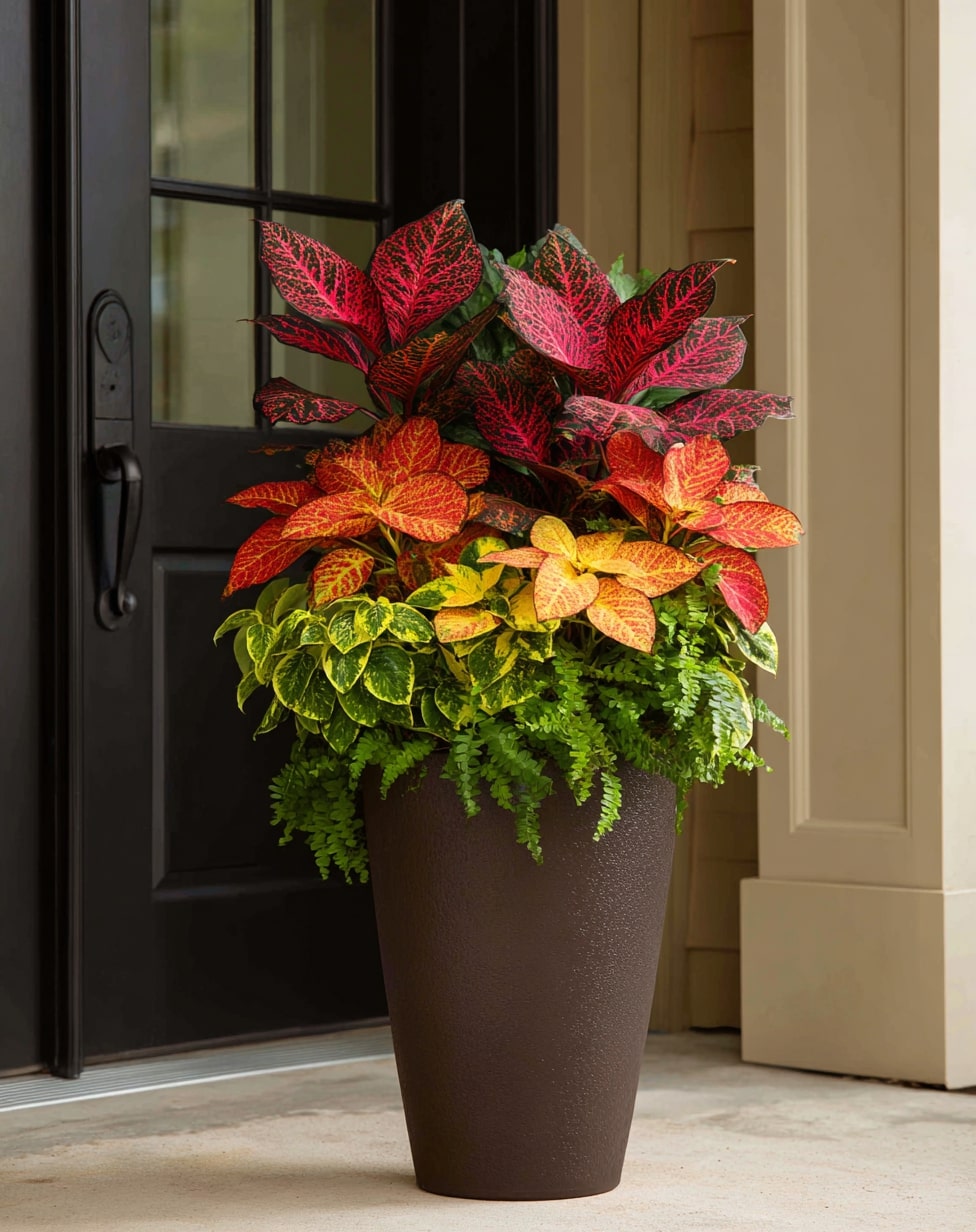 Coleus and Ivy Topiary Design