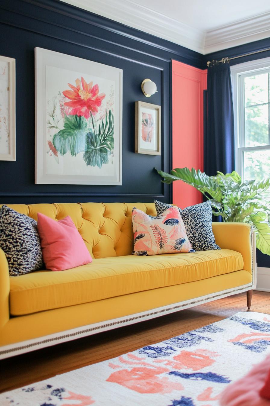 Color Block Living Room