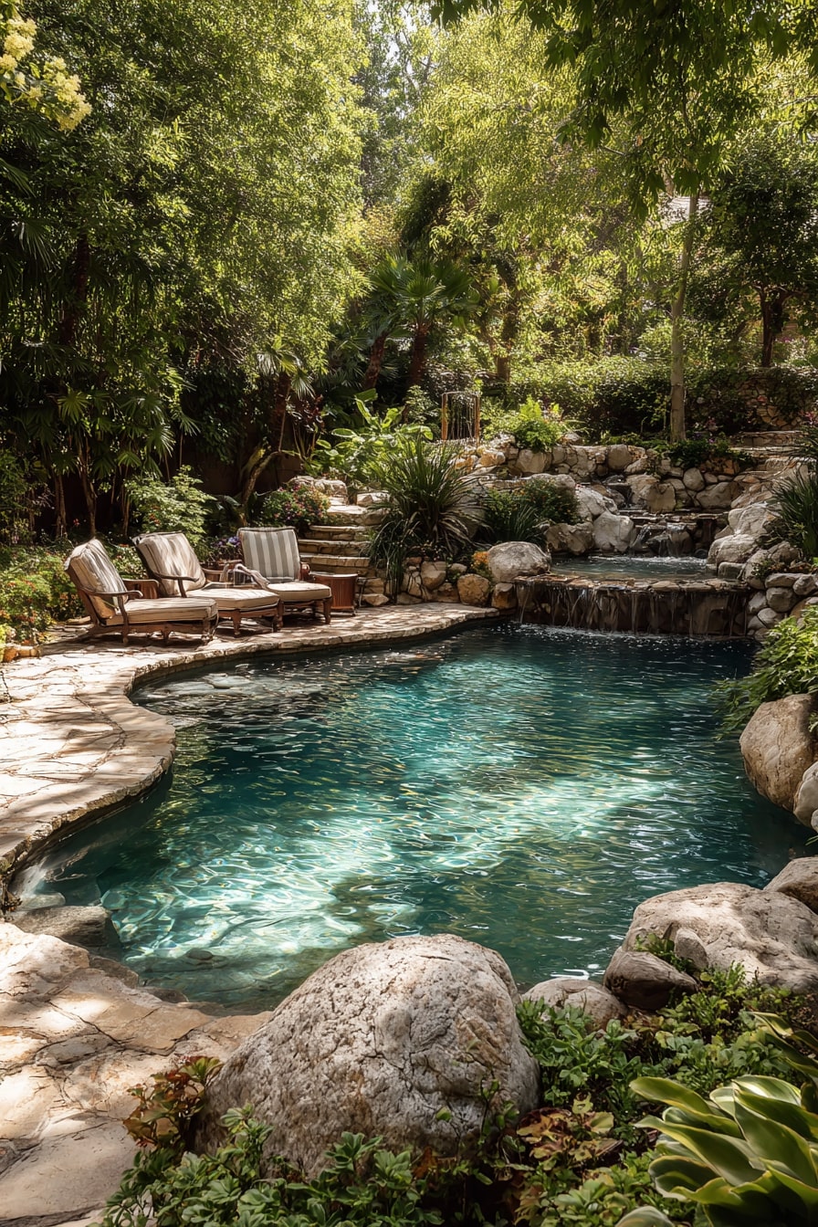 Compact Decks with Waterfall Features