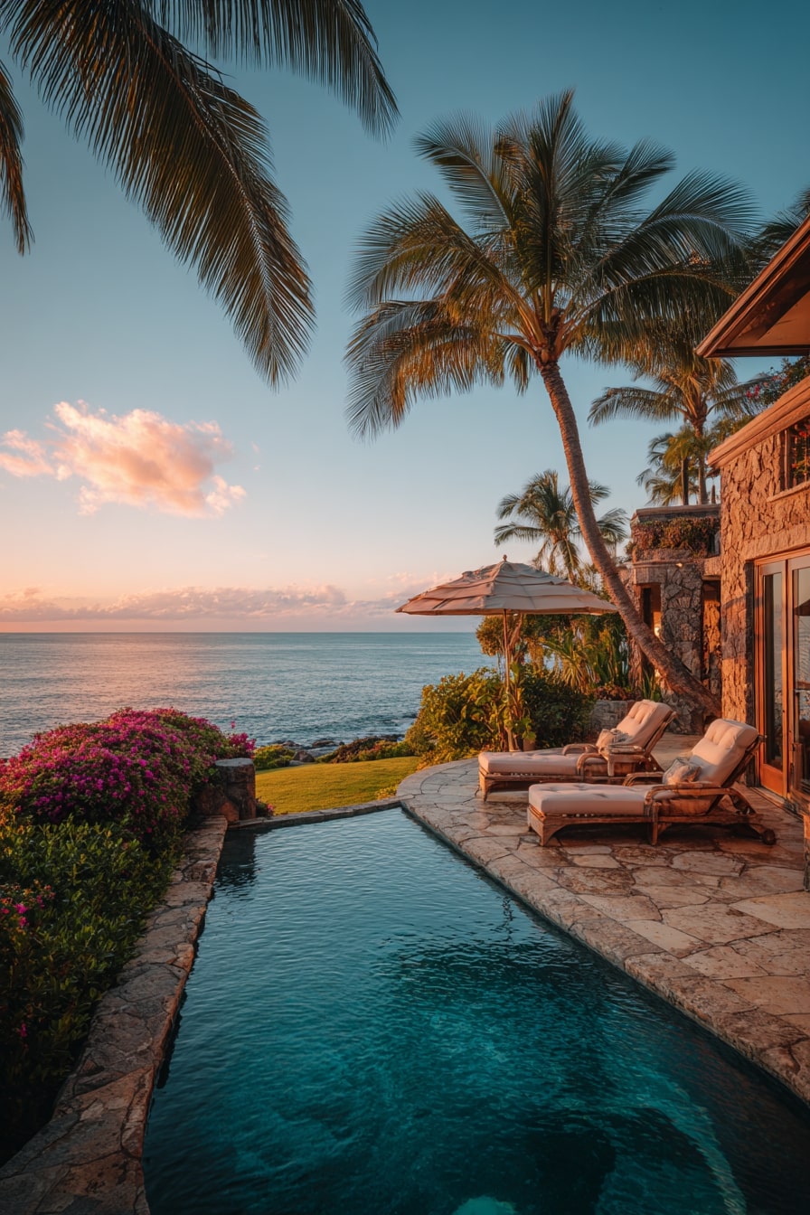 Elevated Pool with Lounge Area
