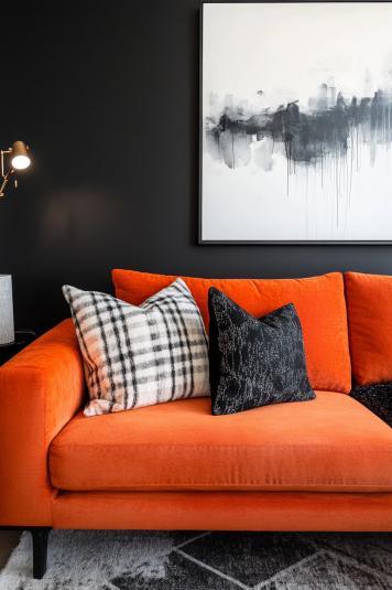 Graphic Monochrome & Orange
