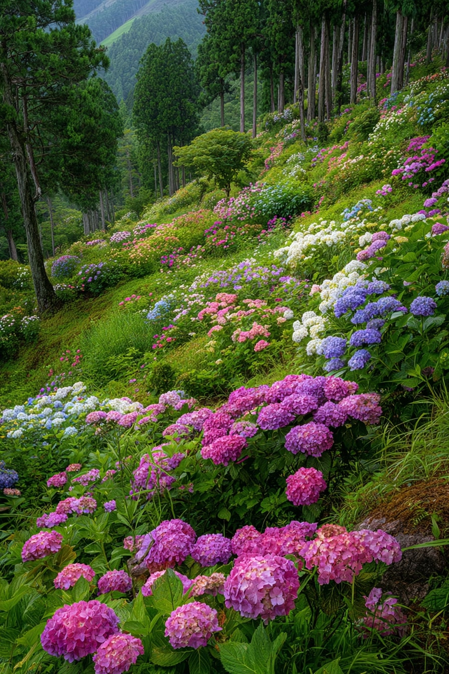 Hydrangea Hedge Borders