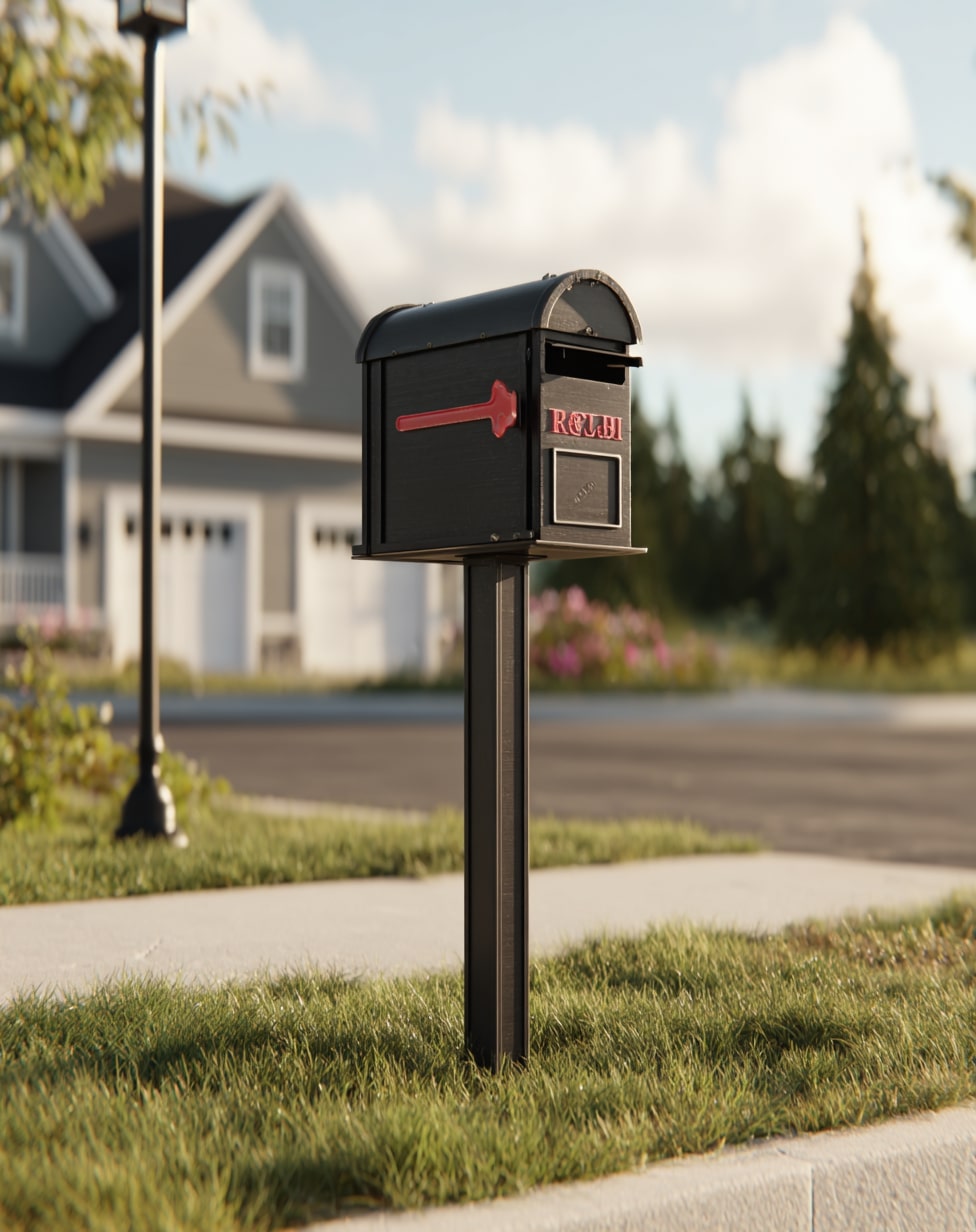Mailbox with Driveway Mount