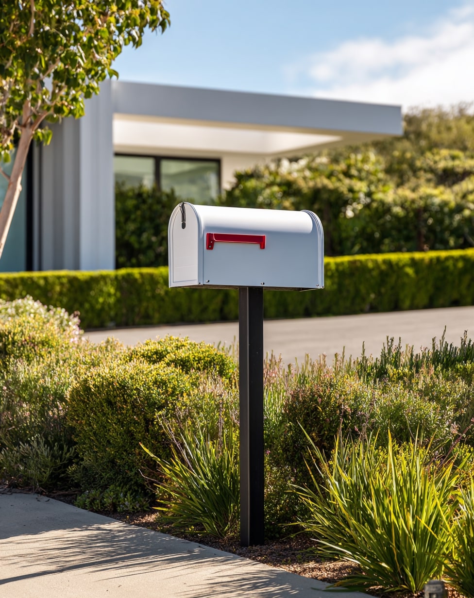 Mailbox with Pillar Mount