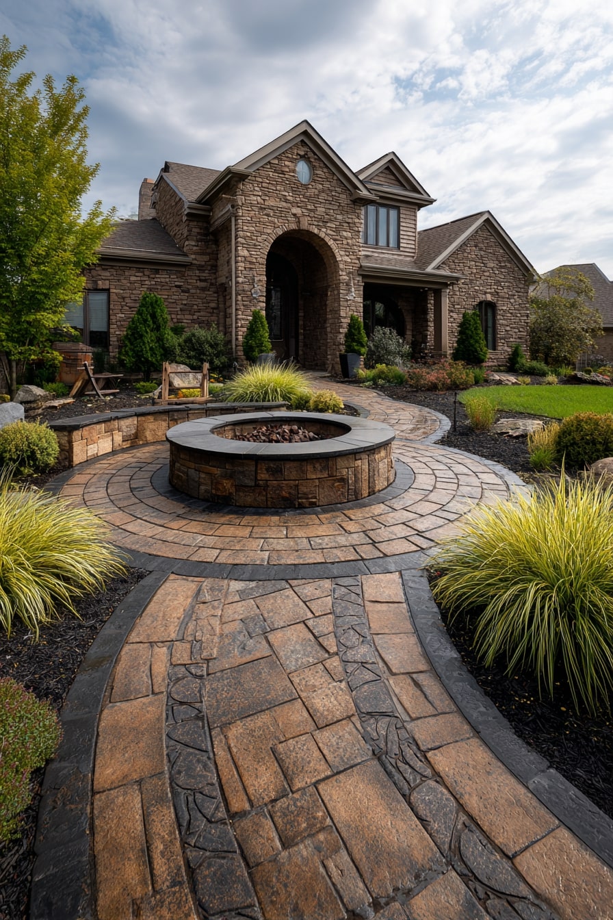 Meditate with a Modern Paver Patio Idea