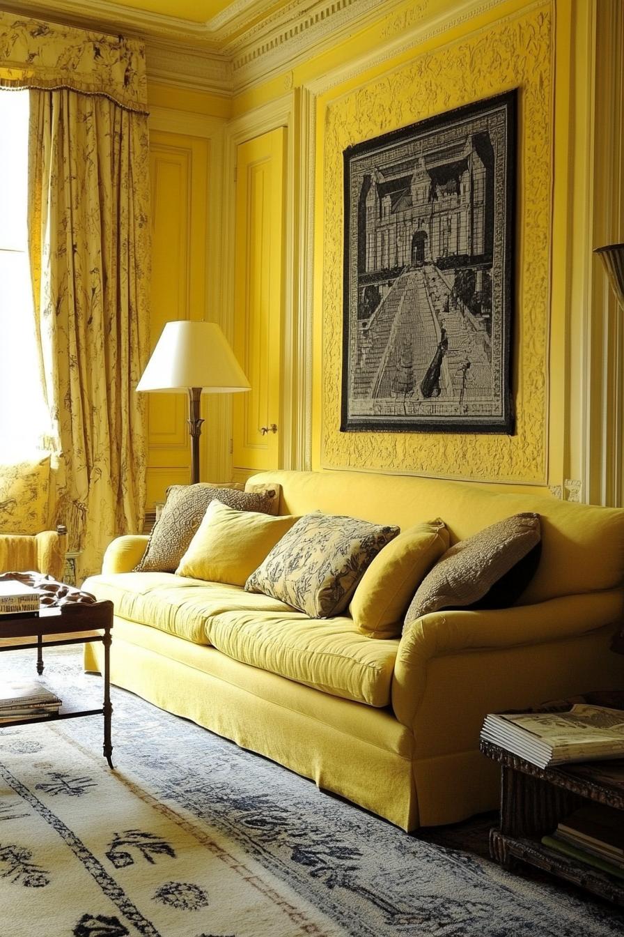 Monochrome Yellow Room