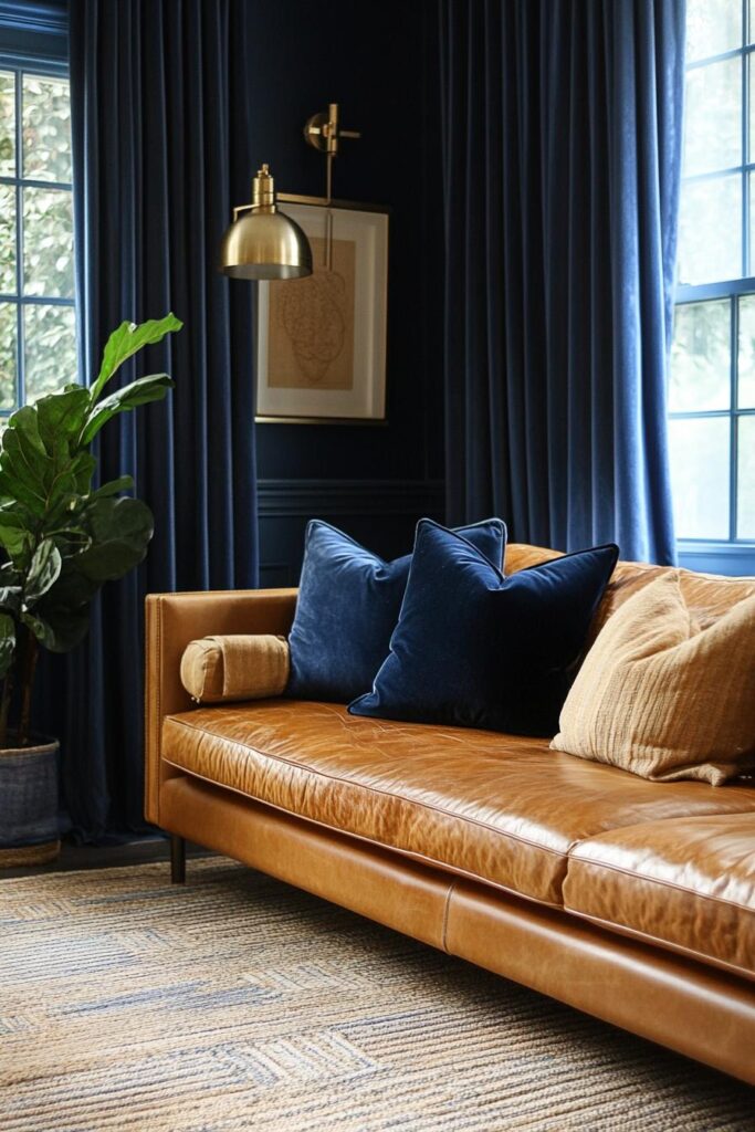 Navy & Cognac Combo