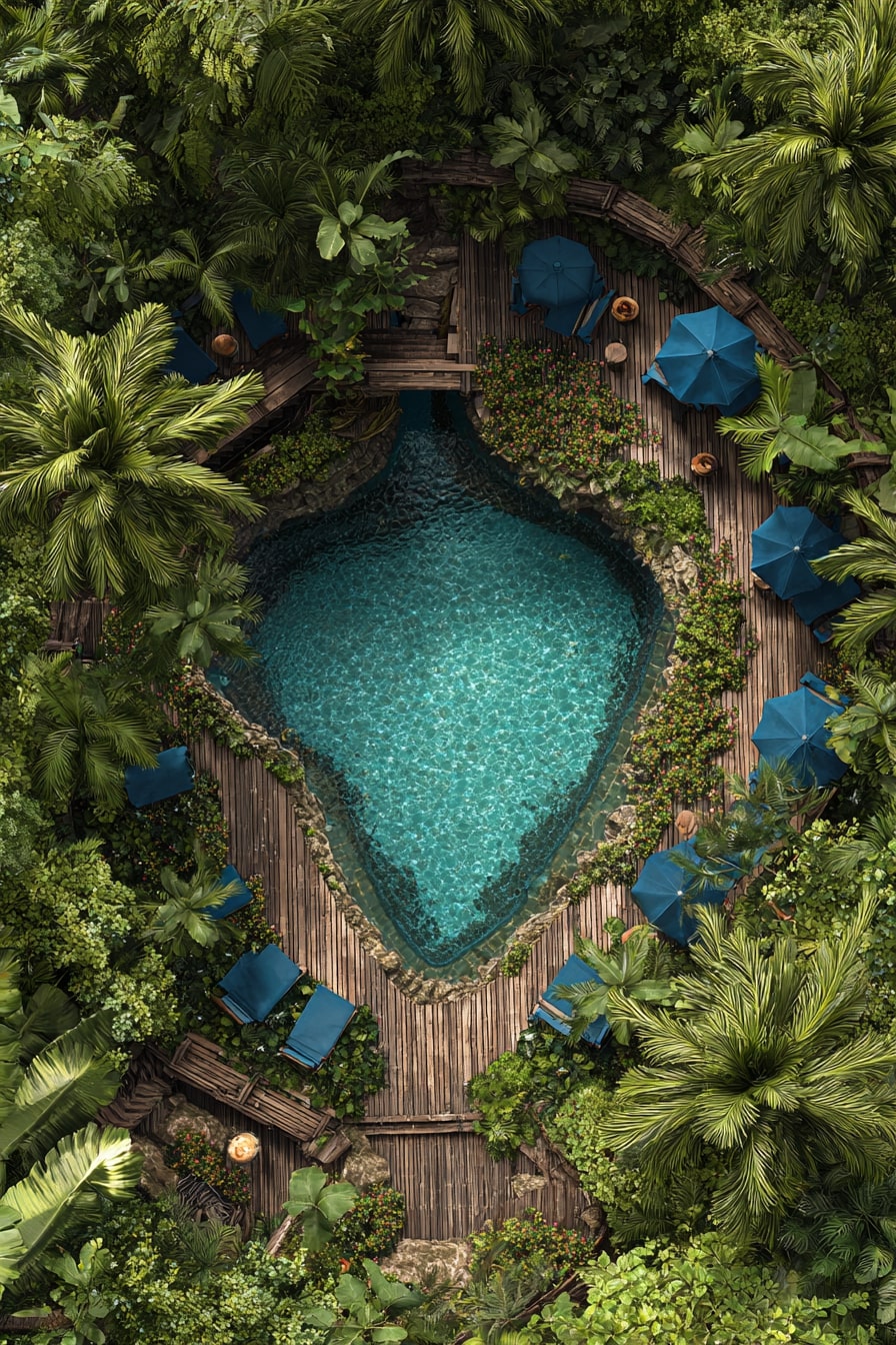 Oasis Oasis Tropical Themed Deck