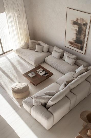 Oversized Modular Sofa for Spacious Comfort