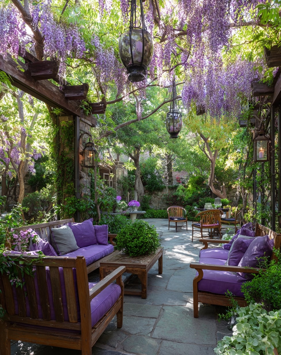 Pergola with Wisteria