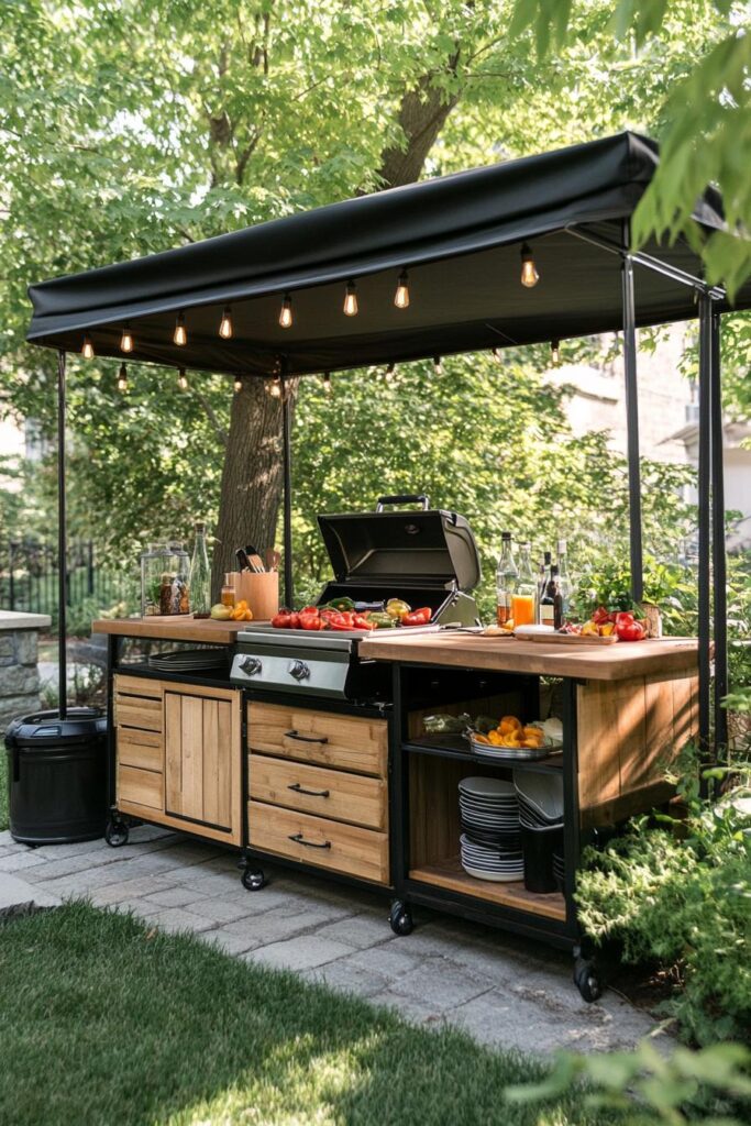 Pop-Up Canopy Cooking Zone