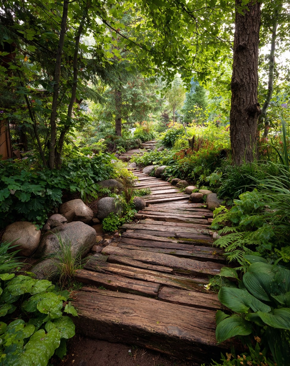 Railroad Tie WalkwayRailroad Tie Walkway
