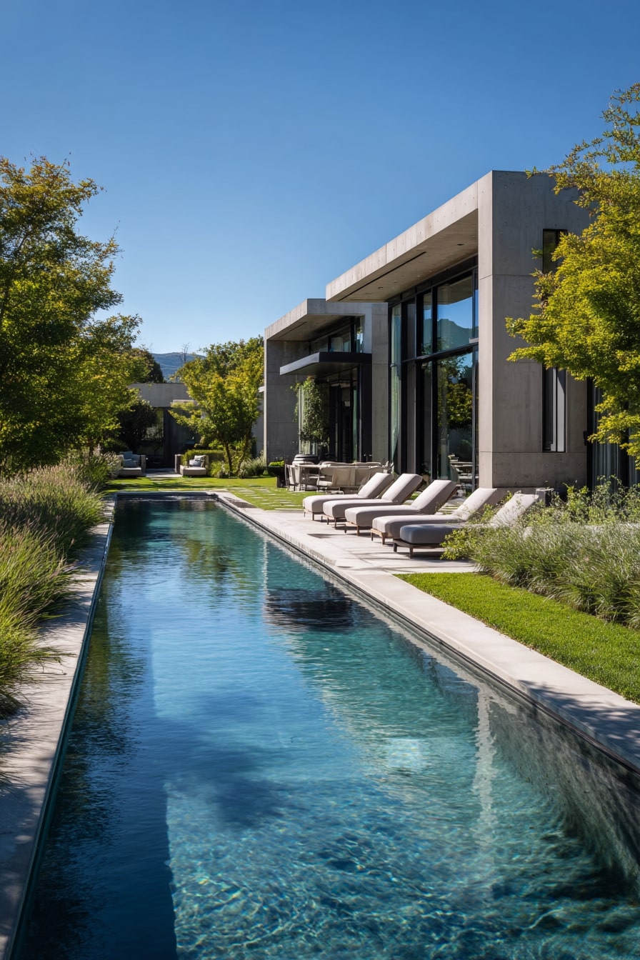 Raised Pool with Infinity Edge