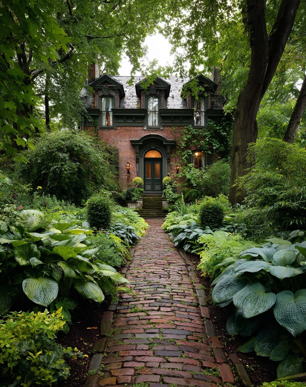 Recycled Brick Walkway