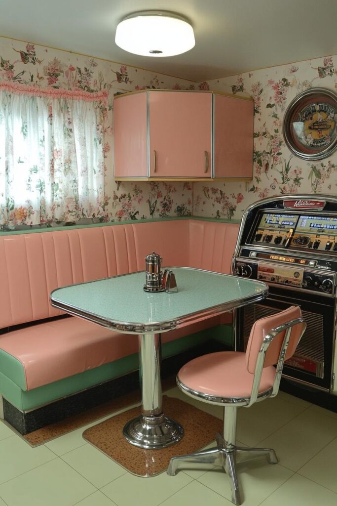 Retro Diner Booth