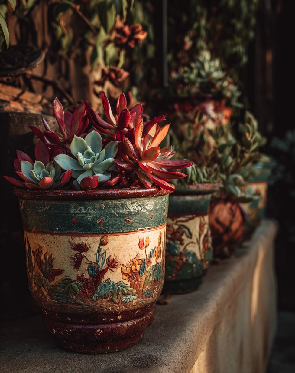 Rockstar Container Pair Coleus with Succulents and Cacti

