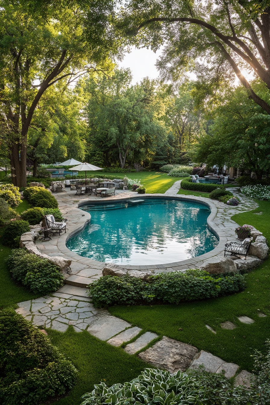 Saltwater Semi Inground Pool