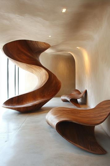 Sculptural Statement Seating