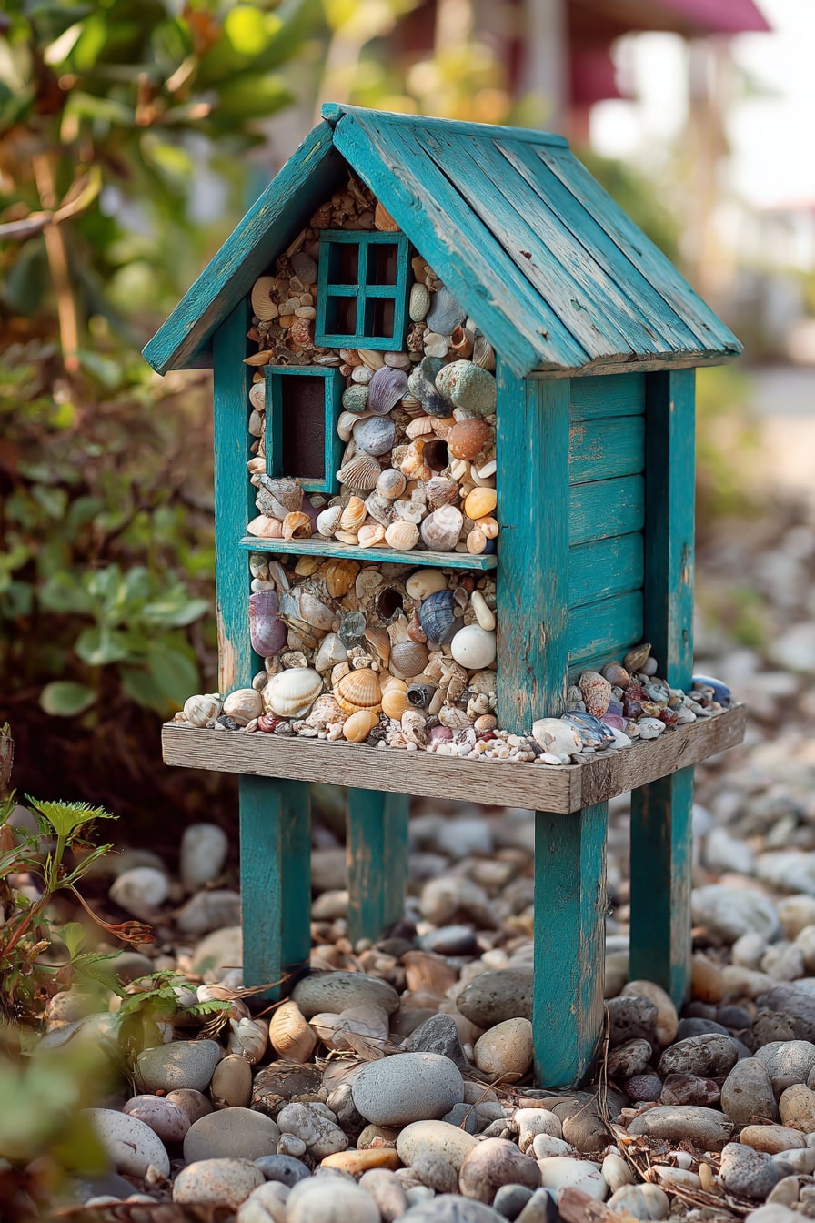 Seashell Adorned Coastal Cottage