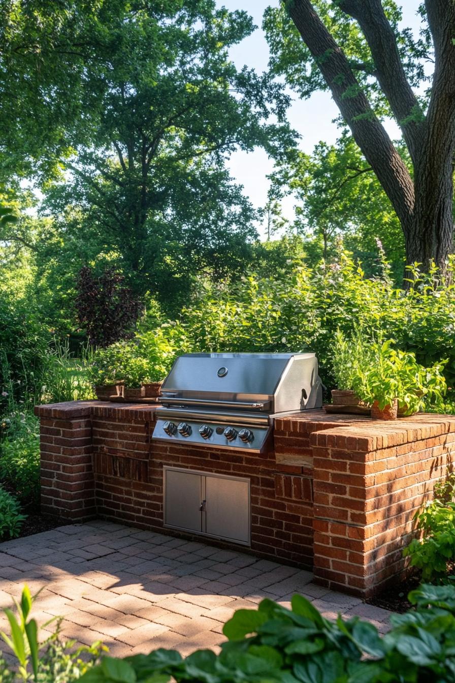Simple Brick BBQ Setup