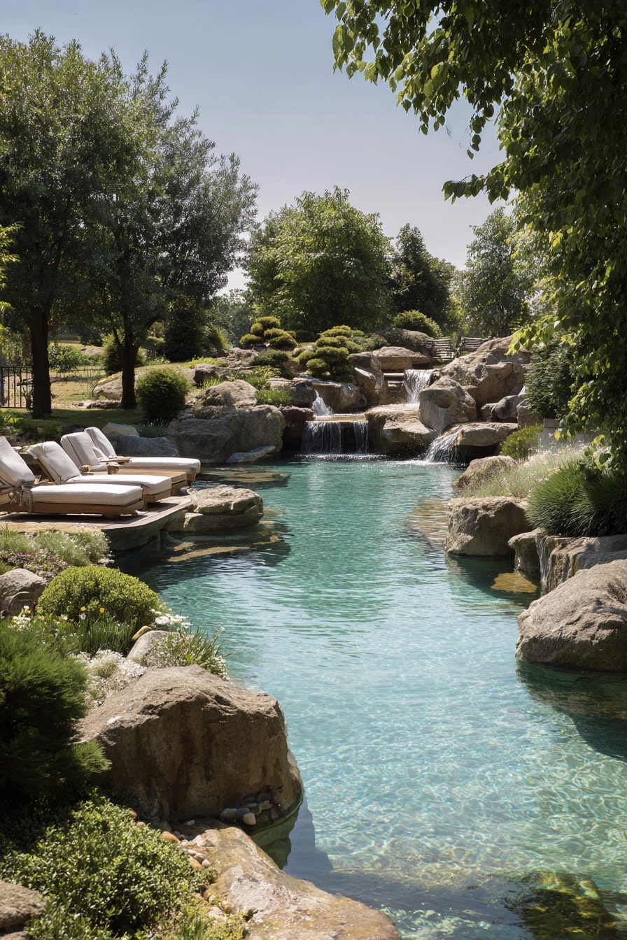 Small Pools with Water Features