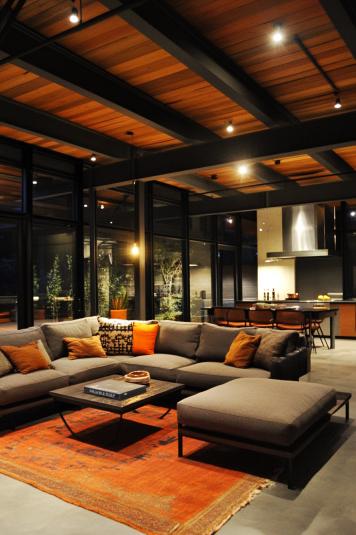Soft Industrial Living Room Vibes