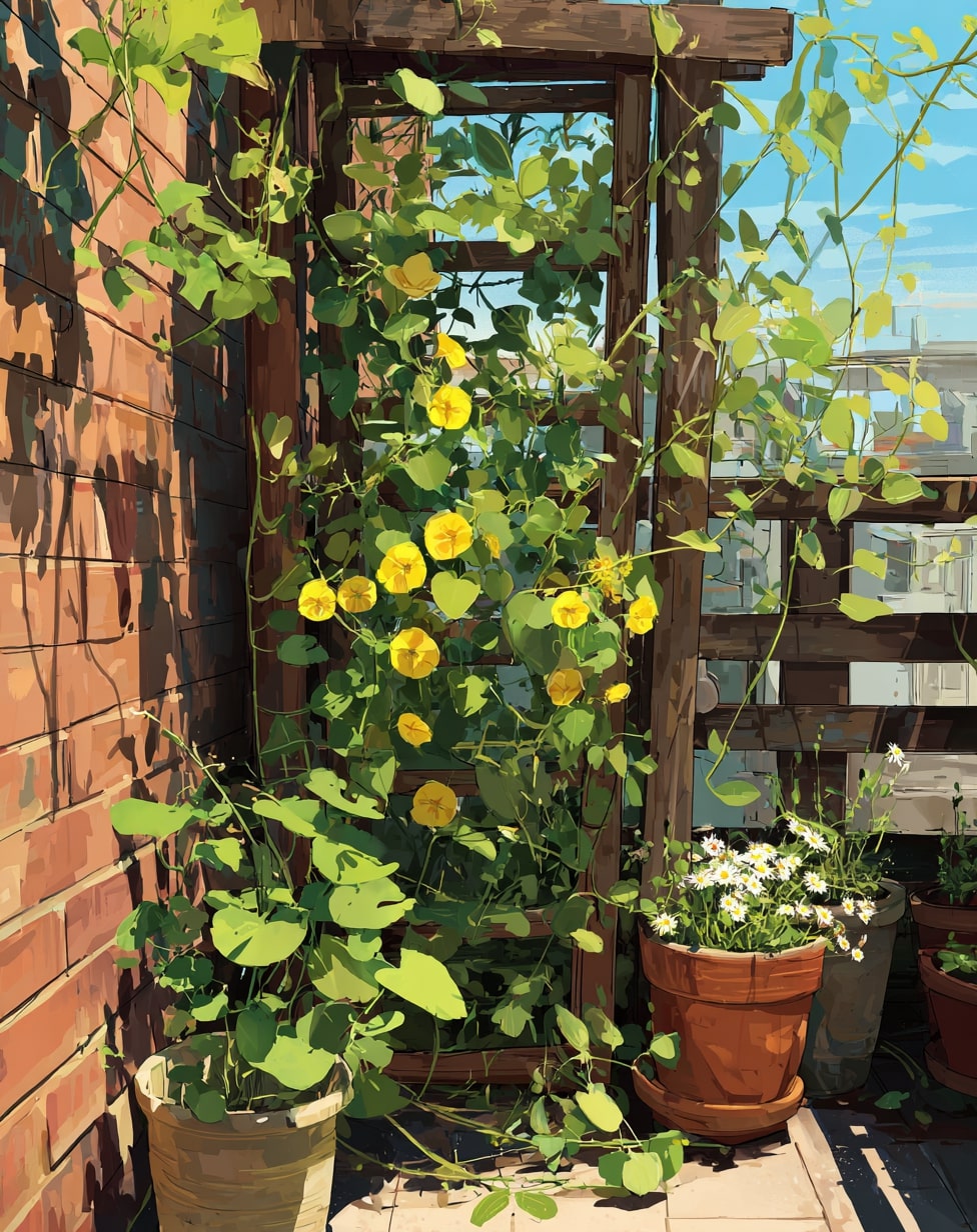 Telescoping Trellis Pole
