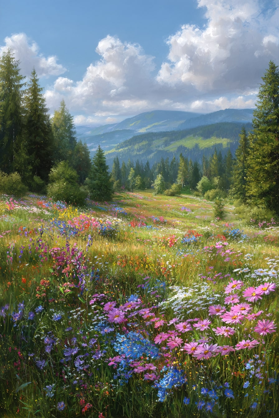 Whimsical Wildflower Meadow
