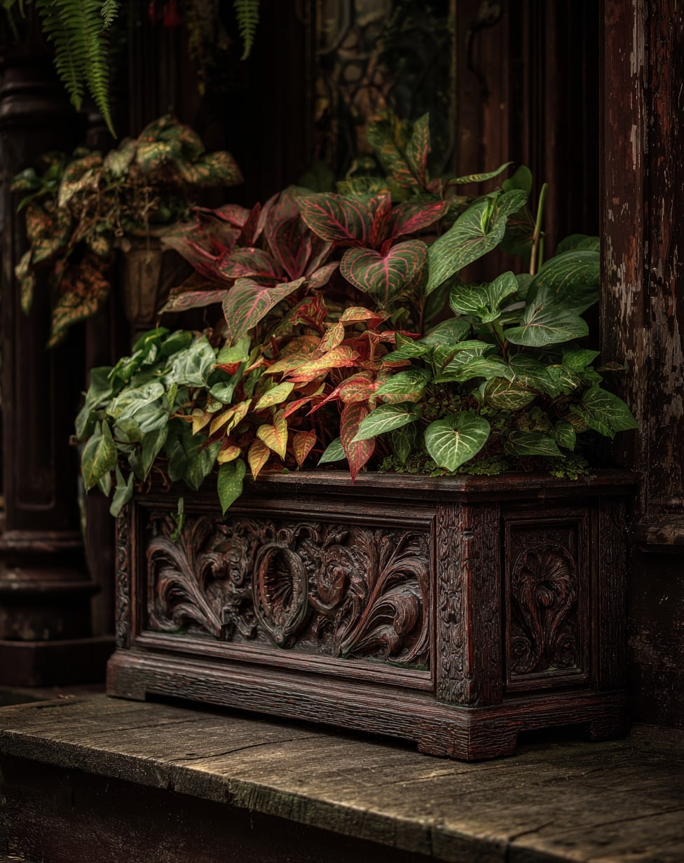 Whimsical Wooden Planter Design