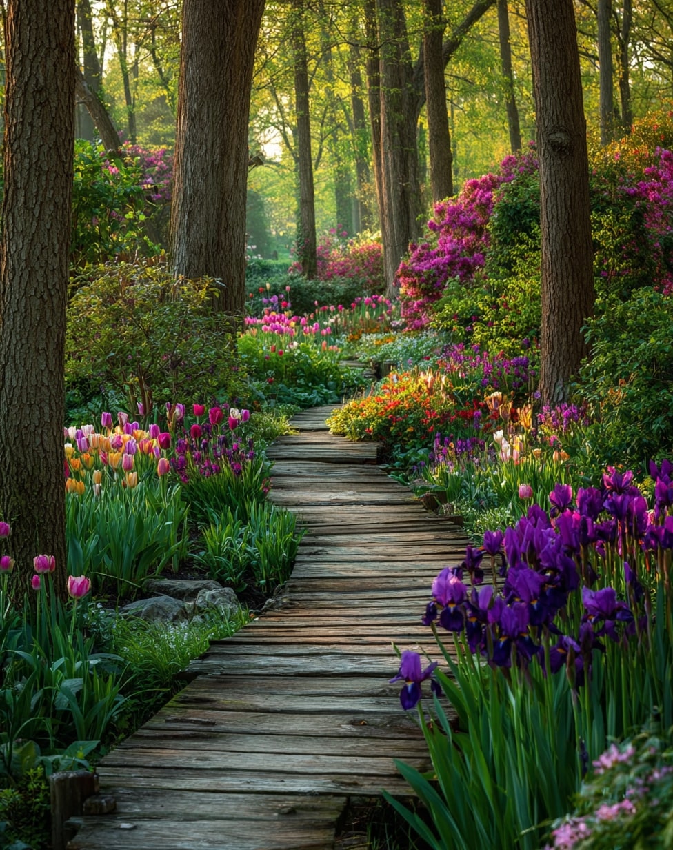Wooden Plank Walkway