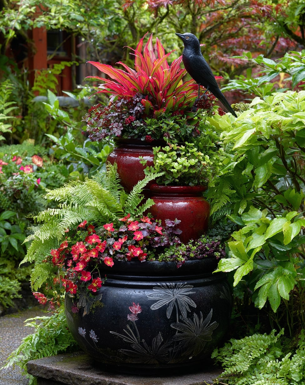 Coastal Cooler: Mix Coleus with Sea-Inspired Decor and Flowers
