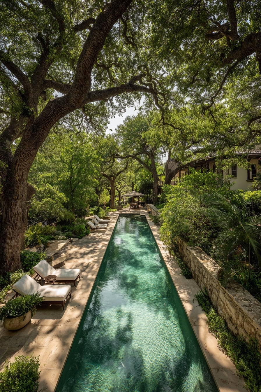 Small Pools with Built-In Seating