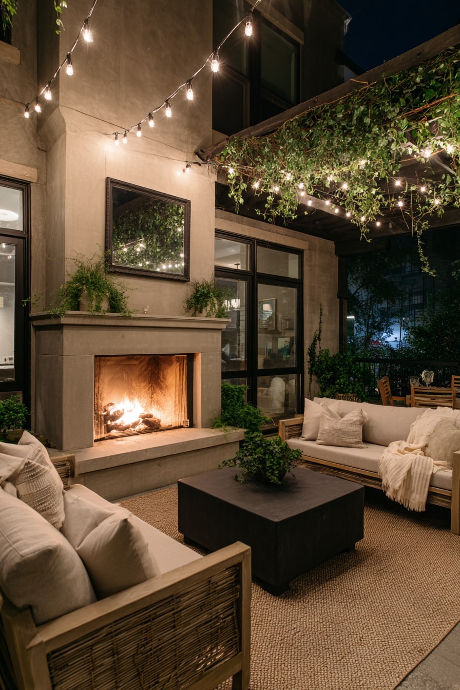 Cozy Corner Fireplace