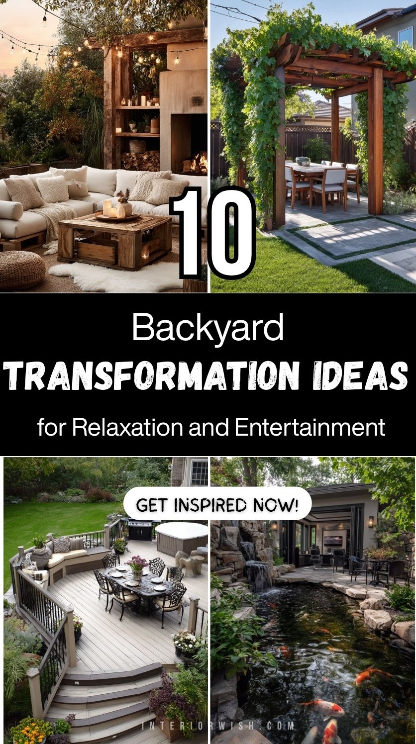 10 Backyard Transformation Ideas for Relaxation and Entertainment